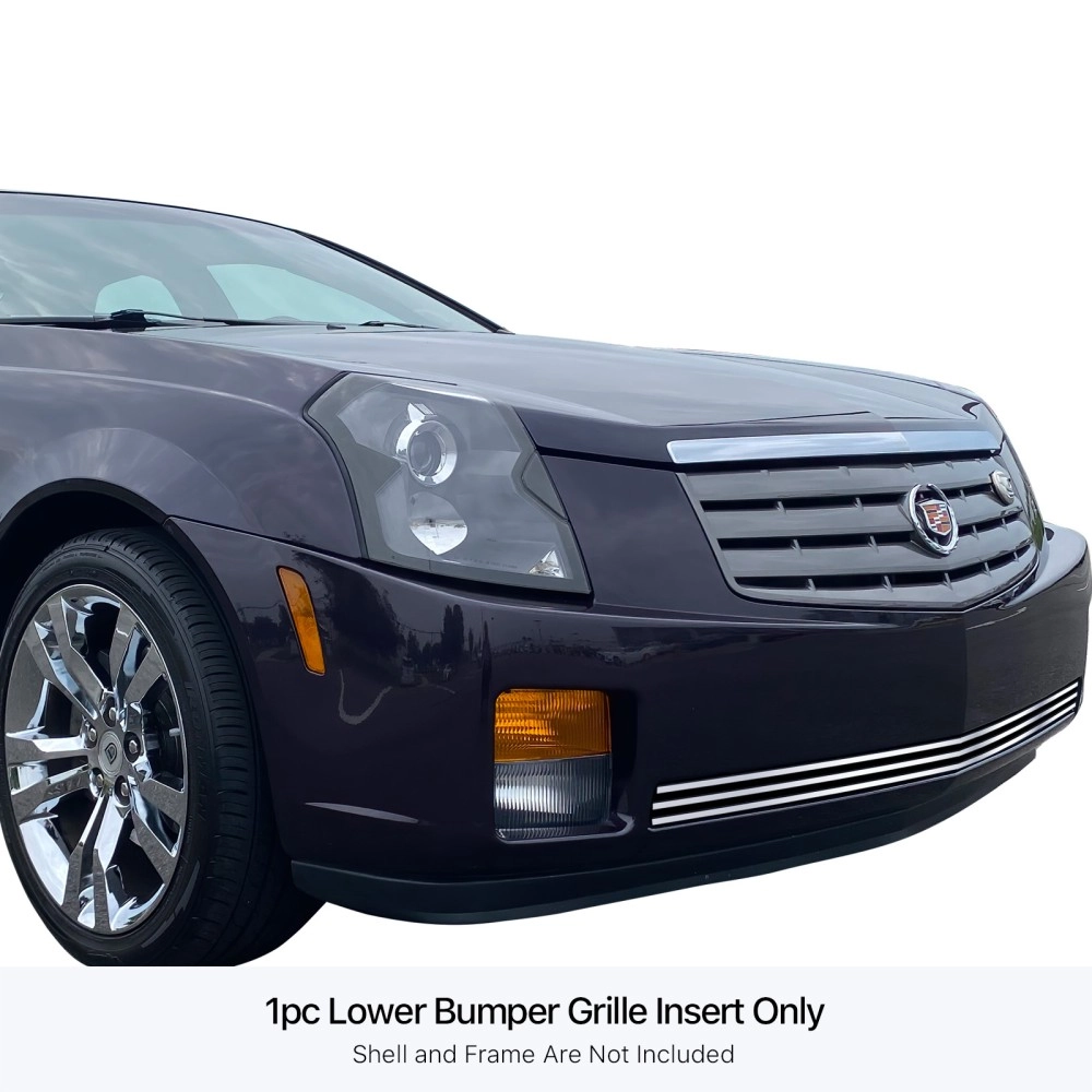 APS GR01FEC78S - Polished Stainless Steel Lower Bumper Horizontal Billet Grille