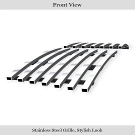 APS GR01FFD82S - Polished Stainless Steel Tow Hook Horizontal Billet Grille