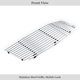 APS GR01HEC68C - Hairline Stainless Steel Main Upper Horizontal Billet Grille