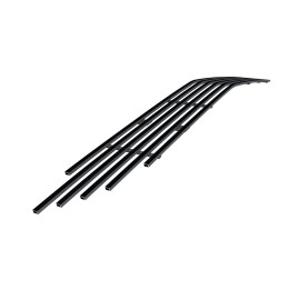 APS GR03FEB00J - Black Stainless Steel Lower Bumper Horizontal Billet Grille