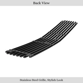 APS GR03FEB49J - Black Stainless Steel Lower Bumper Horizontal Billet Grille