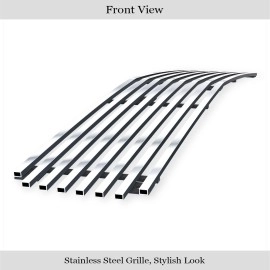 APS GR03FEB49S - Polished Stainless Steel Lower Bumper Horizontal Billet Grille
