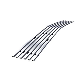 APS GR03FEB80S - Polished Stainless Steel Lower Bumper Horizontal Billet Grille