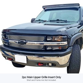 APS GR03FEG01S - Polished Stainless Steel Main Upper Horizontal Billet Grille