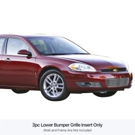 APS GR03FEG44S - Polished Stainless Steel Lower Bumper Horizontal Billet Grille