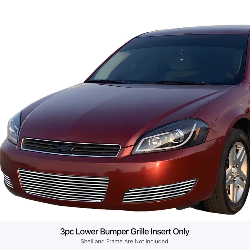 APS GR03FEG49S - Polished Stainless Steel Lower Bumper Horizontal Billet Grille