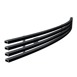 APS GR03FEG75J - Black Stainless Steel Top Bumper Horizontal Billet Grille