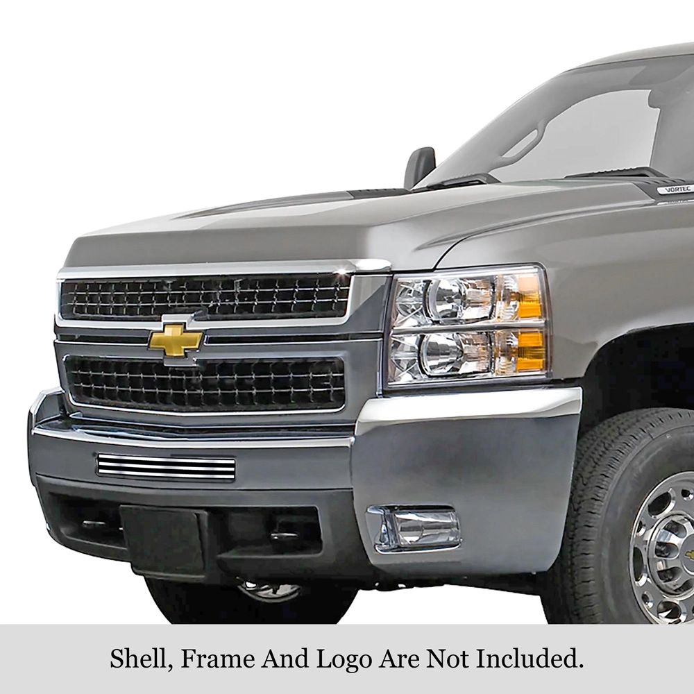 APS GR03FEG75S - Polished Stainless Steel Top Bumper Horizontal Billet Grille