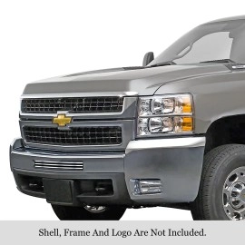 APS GR03FEG75S - Polished Stainless Steel Top Bumper Horizontal Billet Grille