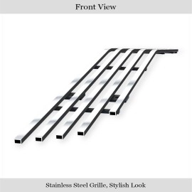 APS GR03FEI44S - Polished Stainless Steel Lower Bumper Horizontal Billet Grille