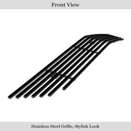 APS GR03FEI46J - Black Stainless Steel Lower Bumper Horizontal Billet Grille