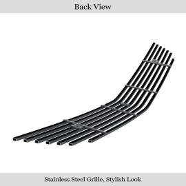 APS GR03FEI46J - Black Stainless Steel Lower Bumper Horizontal Billet Grille