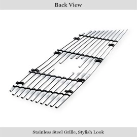 APS GR03FEI48C - Hairline Stainless Steel Main Upper Horizontal Billet Grille