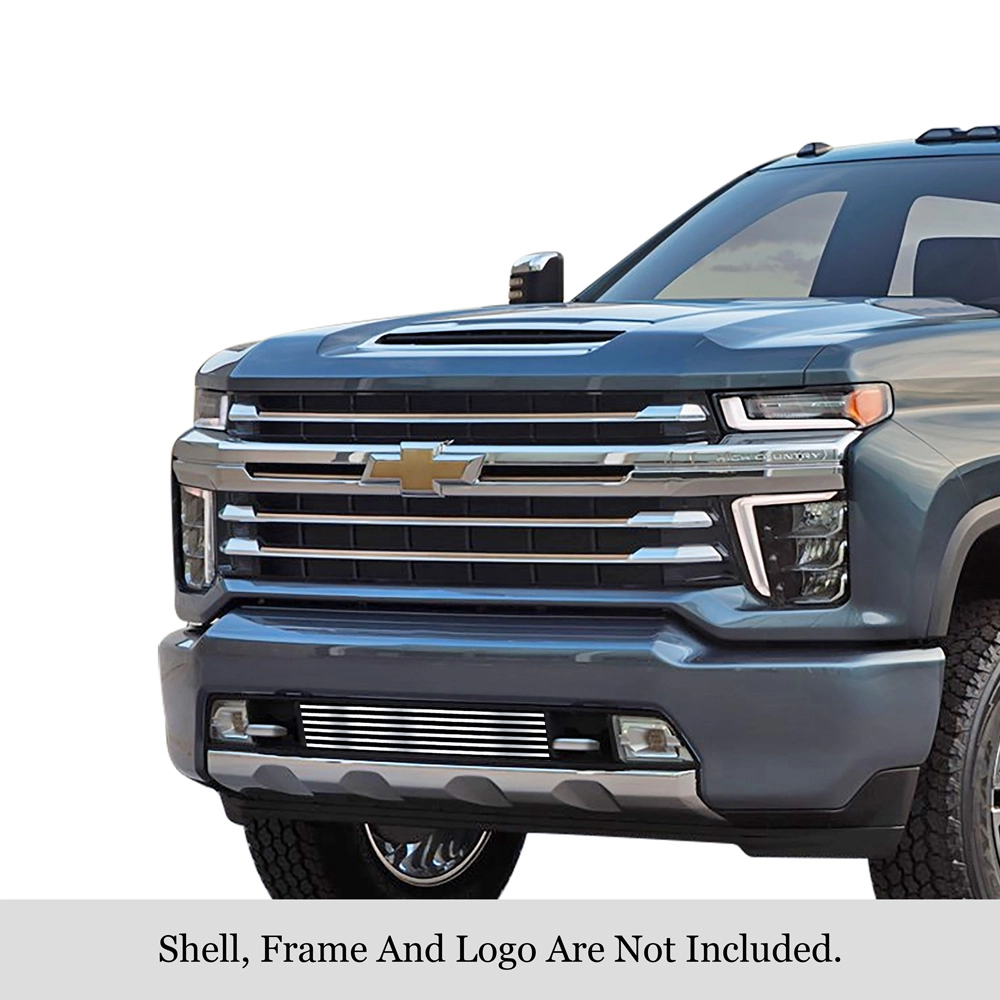 APS GR03FEJ14S - Polished Stainless Steel Lower Bumper Horizontal Billet Grille