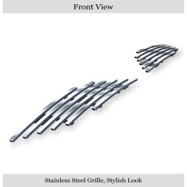 APS GR03FFC23S - Polished Stainless Steel Lower Bumper Horizontal Billet Grille