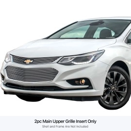 APS GR03FFC72C - Hairline Stainless Steel Main Upper Horizontal Billet Grille