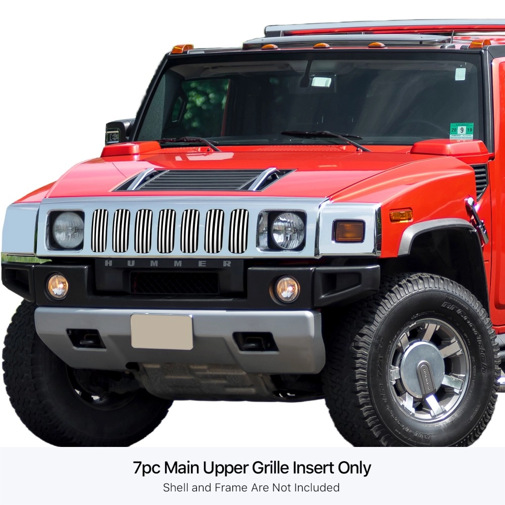APS GR03FFD58S - Polished Stainless Steel Main Upper Vertical Billet Grille