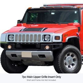 APS GR03FFD58S - Polished Stainless Steel Main Upper Vertical Billet Grille