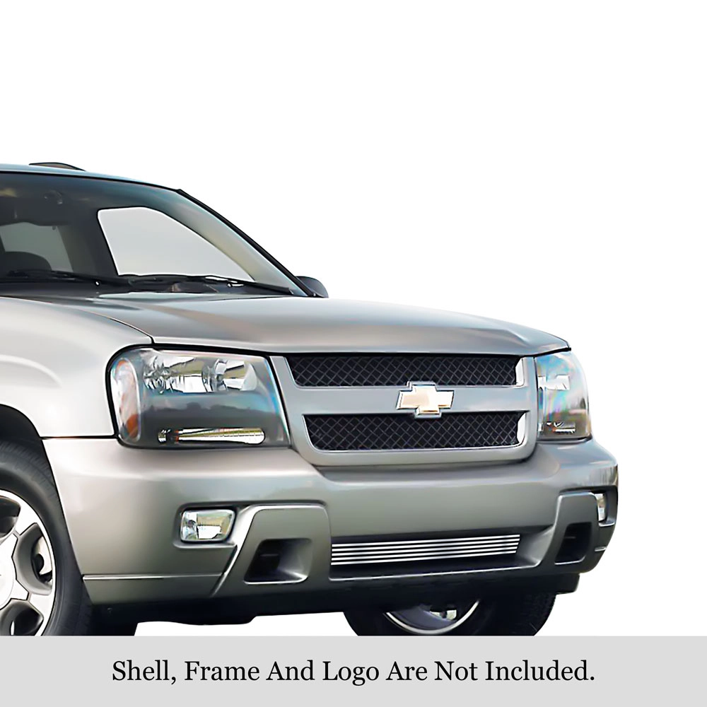 APS GR03FFD66S - Polished Stainless Steel Lower Bumper Horizontal Billet Grille