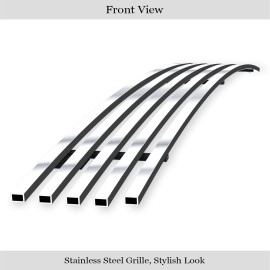 APS GR03FFD66S - Polished Stainless Steel Lower Bumper Horizontal Billet Grille