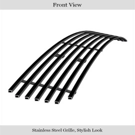 APS GR03FFE88J - Black Stainless Steel Lower Bumper Horizontal Billet Grille