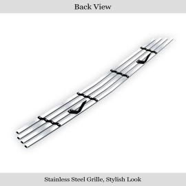 APS GR03FFG39C - Hairline Stainless Steel Lower Bumper Horizontal Billet Grille