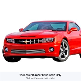 APS GR03FFG42S - Black Stainless Steel Lower Bumper Horizontal Billet Grille
