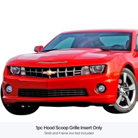 APS GR03FFH46S - Polished Stainless Steel Hood Scoop Horizontal Billet Grille