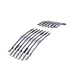 APS GR03FFJ24S - Polished Stainless Steel Fog Light Cover Horizontal Billet Grille