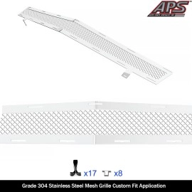 APS GR03GEI98T - Polished Stainless Steel Main Upper 1.8mm Wire Mesh Grille