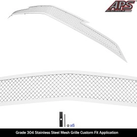 APS GR03GEJ91T - Polished Stainless Steel Main Upper 1.8mm Wire Mesh Grille
