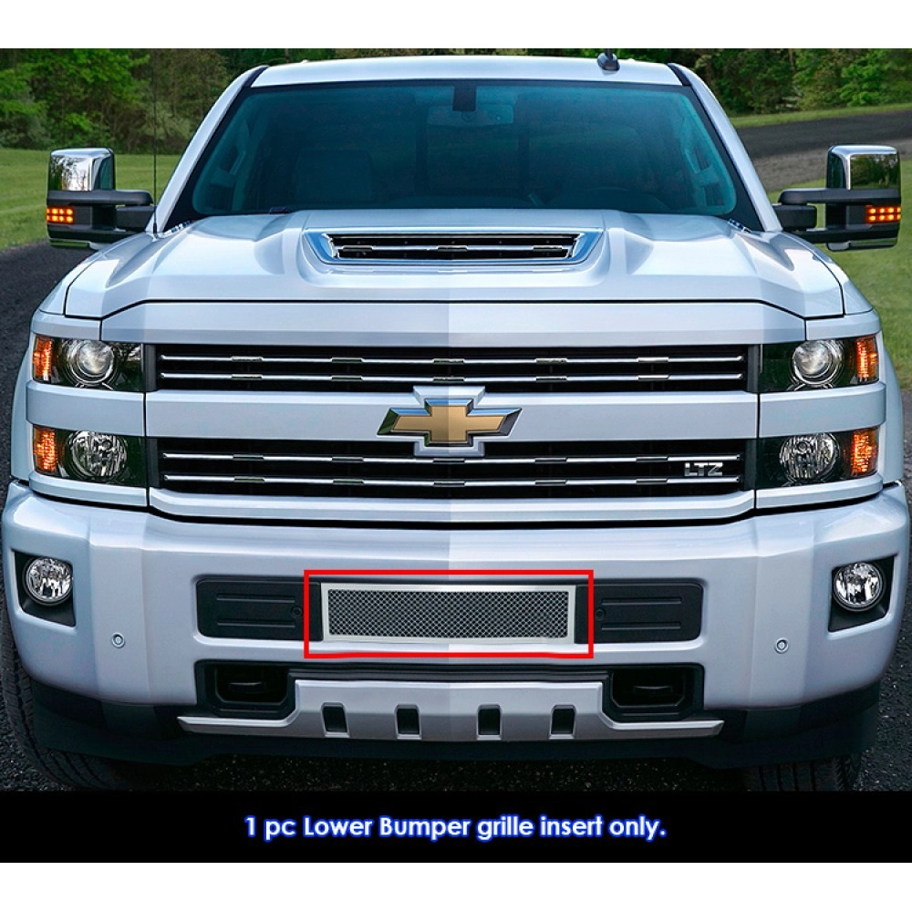 APS GR03GFC19T - Polished Stainless Steel Lower Bumper 1.8mm Wire Mesh Grille