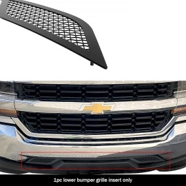 APS GR03GFC23H - Black Stainless Steel Lower Bumper 1.8mm Wire Mesh Grille