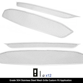 APS GR03GFC73T - Polished Stainless Steel Main Upper 1.8mm Wire Mesh Grille