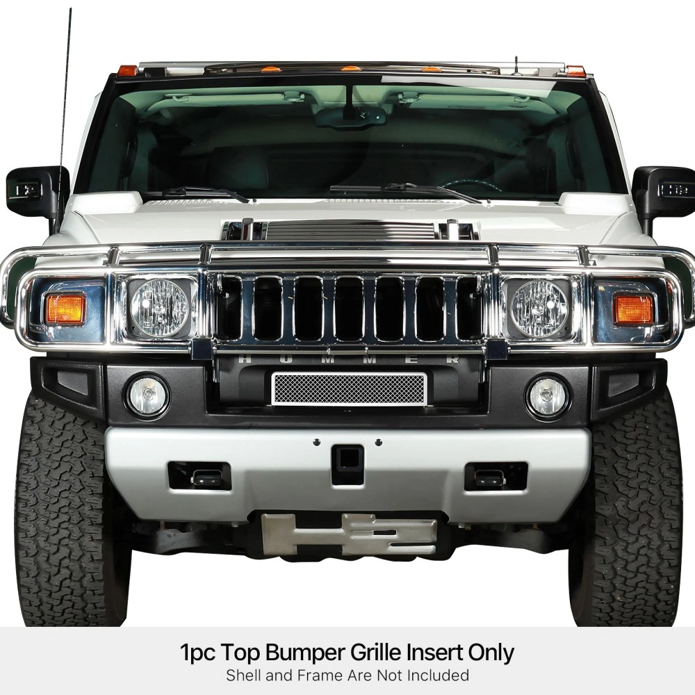 APS GR03GFE80T - Polished Stainless Steel Lower Bumper 1.8mm Wire Mesh Grille