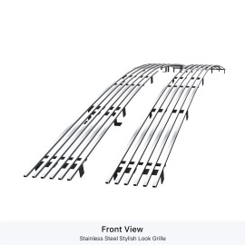 APS GR03HEB45S - Polished Stainless Steel Main Upper Horizontal Billet Grille