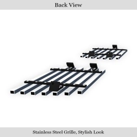 APS GR03HEC03S - Polished Stainless Steel Tow Hook Horizontal Billet Grille