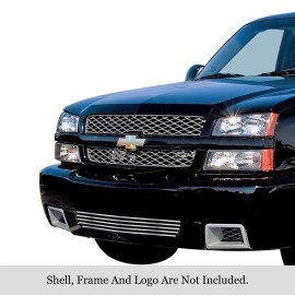 APS GR03HEC04S - Polished Stainless Steel Lower Bumper Horizontal Billet Grille