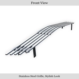 APS GR03HEC04S - Polished Stainless Steel Lower Bumper Horizontal Billet Grille