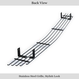 APS GR03HEC04S - Polished Stainless Steel Lower Bumper Horizontal Billet Grille