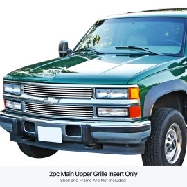 APS GR03HEJ11S - Polished Stainless Steel Main Upper Horizontal Billet Grille