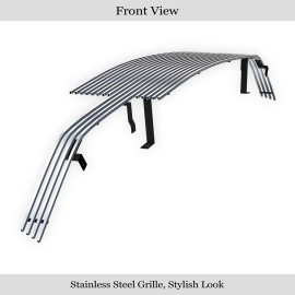 APS GR03HFH13S - Polished Stainless Steel Main Upper Horizontal Billet Grille