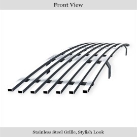 APS GR03HFJ03S - Polished Stainless Steel Main Upper Horizontal Billet Grille