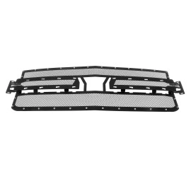 APS GR03LEE55H - Black Stainless Steel Main Upper 1.8mm Wire Mesh Grille w/ Rivet