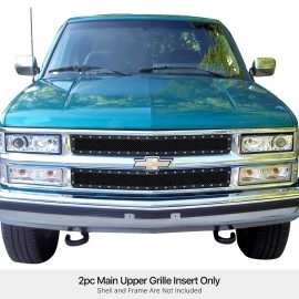 APS GR03LEG06H - Black Stainless Steel Main Upper 1.8mm Wire Mesh Grille w/ Rivet