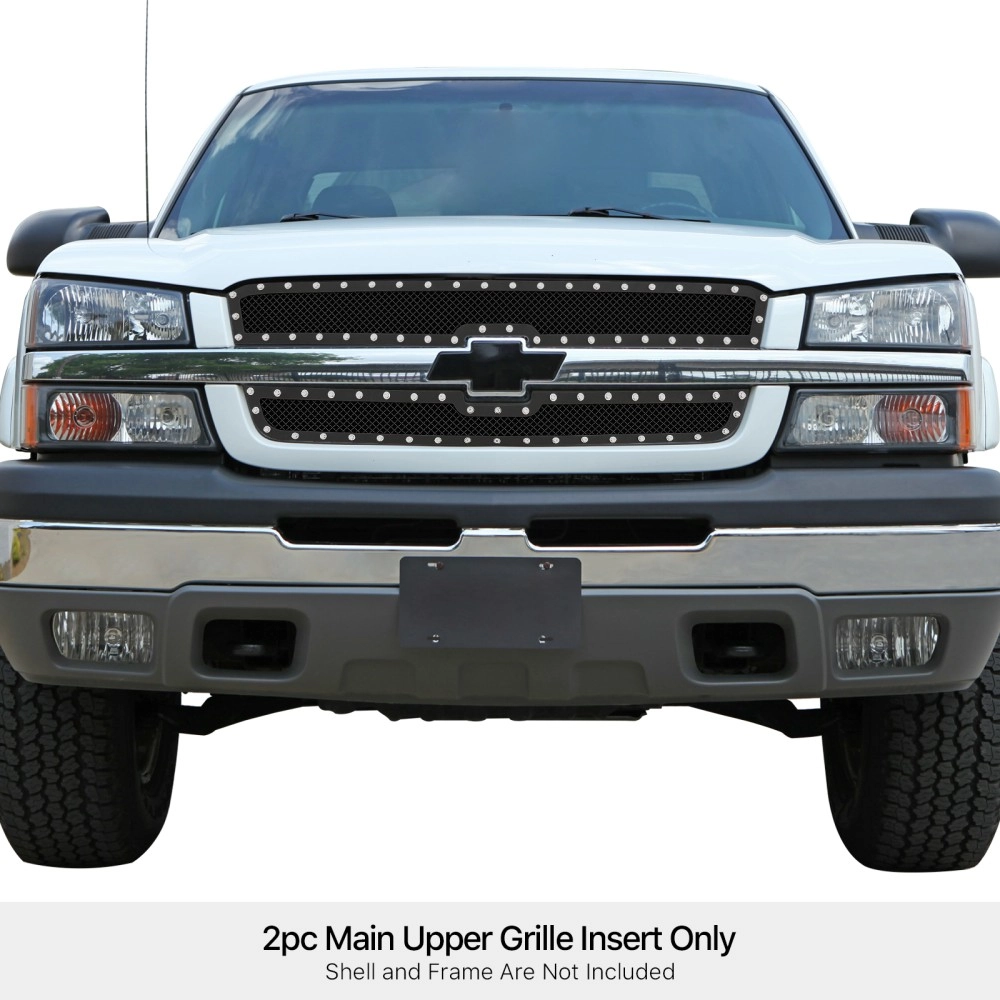 APS GR03LEG17H - Black Stainless Steel Main Upper 1.8mm Wire Mesh Grille w/ Rivet