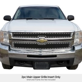 APS GR03LEG74H - Black Stainless Steel Main Upper 1.8mm Wire Mesh Grille w/ Rivet