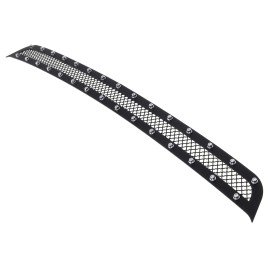 APS GR03LFC17H - Black Stainless Steel Lower Bumper 1.8mm Wire Mesh Grille w/ Rivet