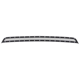 APS GR03LFC17H - Black Stainless Steel Lower Bumper 1.8mm Wire Mesh Grille w/ Rivet