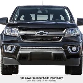 APS GR03LFC17S - Polished Stainless Steel Lower Bumper 2.5mm Wire Mesh Grille w/ Rivet